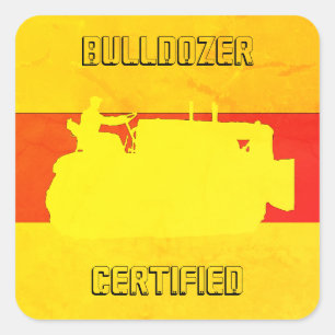OPERATING ENGINEER BULLDOZER CERTIFIED SOUTHWEST SQUARE STICKER