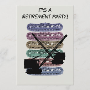 Operating Engineer Retirement Party crane operator Invitation
