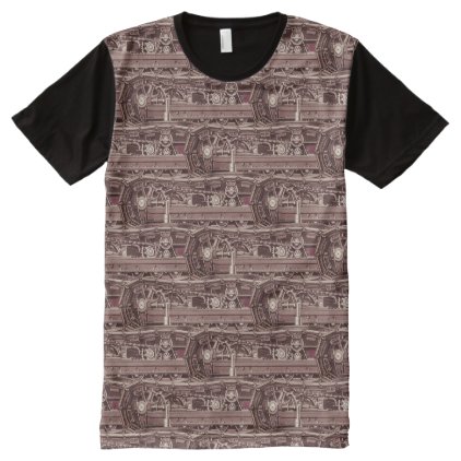 Operating Engineer Tank Tread Caterpillar Track All-Over-Print Shirt