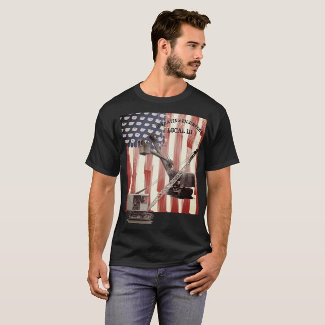 Operating Engineers Crane Operator Union Local T-Shirt (Front Full)