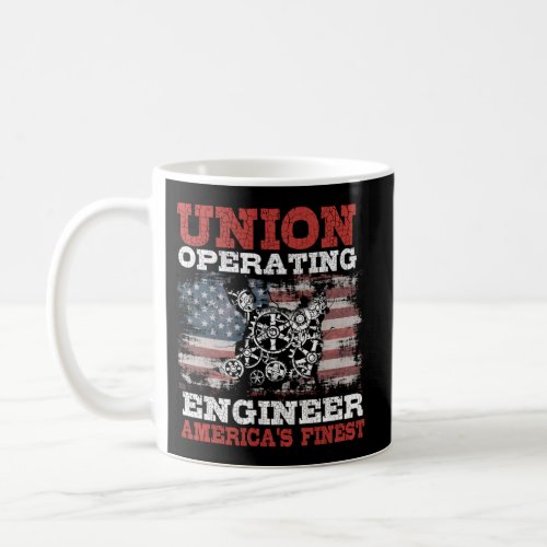 Operating Engineers On Back Of Coffee Mug