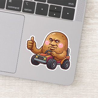Operating On Vibes Alone Potato Sticker