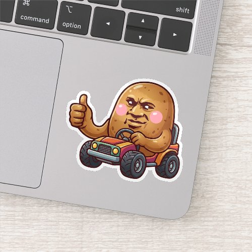 Operating On Vibes Alone Potato Sticker
