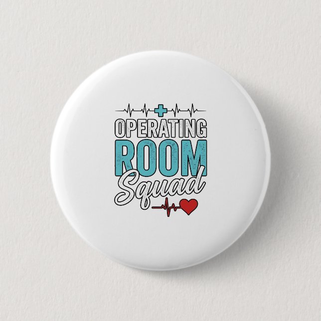 Operating Room Squad Surgical Nurse Shirt Design_1 Button (Front)