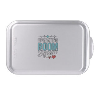 Operating Room Squad Surgical Nurse Shirt Design_1 Cake Pan