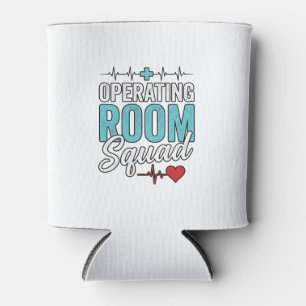Operating Room Squad Surgical Nurse Shirt Design_1 Can Cooler