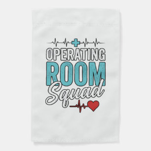 Operating Room Squad Surgical Nurse Shirt Design_1 Garden Flag