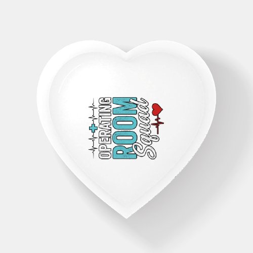 Operating Room Squad Surgical Nurse Shirt Design_1 Paperweight