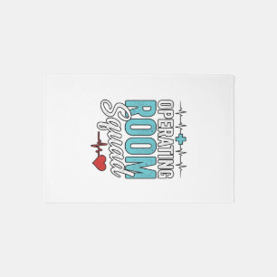 Operating Room Squad Surgical Nurse Shirt Design_1 Rug