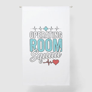 Operating Room Squad Surgical Nurse Shirt Design_1 Sheer Curtains