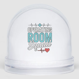 Operating Room Squad Surgical Nurse Shirt Design_1 Snow Globe
