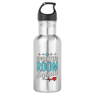 Operating Room Squad Surgical Nurse Shirt Design_1 Stainless Steel Water Bottle