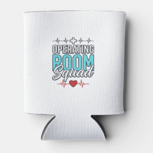 Operating Room Squad Surgical Team Shirt Design_1 Can Cooler