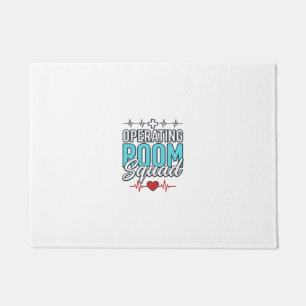 Operating Room Squad Surgical Team Shirt Design_1 Doormat