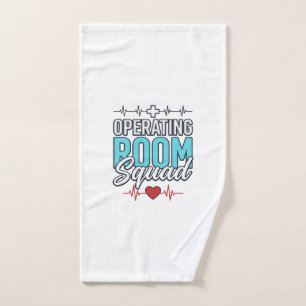 Operating Room Squad Surgical Team Shirt Design_1 Hand Towel