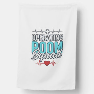 Operating Room Squad Surgical Team Shirt Design_1 House Flag