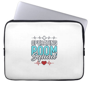 Operating Room Squad Surgical Team Shirt Design_1 Laptop Sleeve