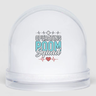 Operating Room Squad Surgical Team Shirt Design_1 Snow Globe