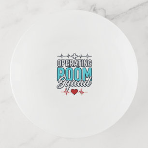 Operating Room Squad Surgical Team Shirt Design_1 Trinket Tray