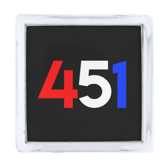 Operation 451 square lapel pin (Front)