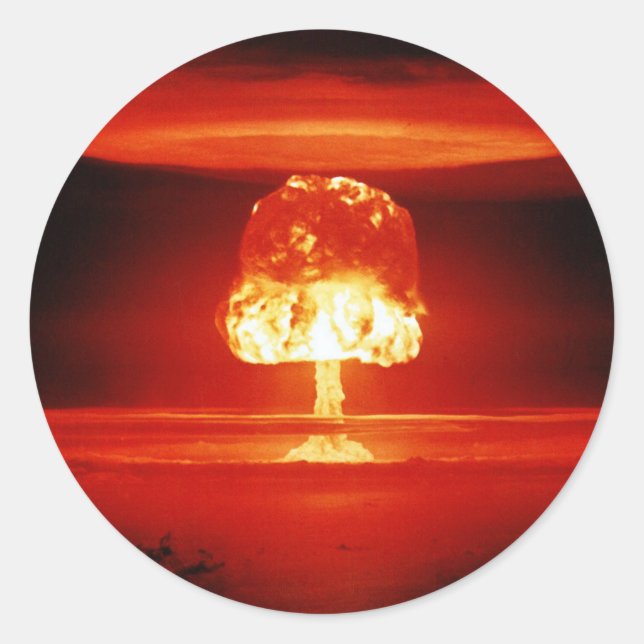 Operation Castle 11 Megaton ROMEO Event Atomic Classic Round Sticker (Front)
