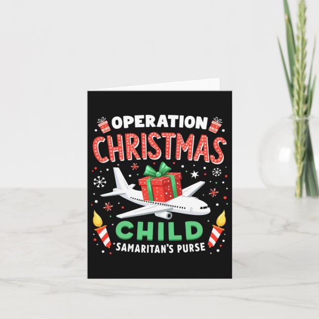 Operation Christmas Child Funny Family Matching Xm Card (Front)