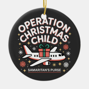 Operation Christmas Child Samaritan Purse Ceramic Ornament