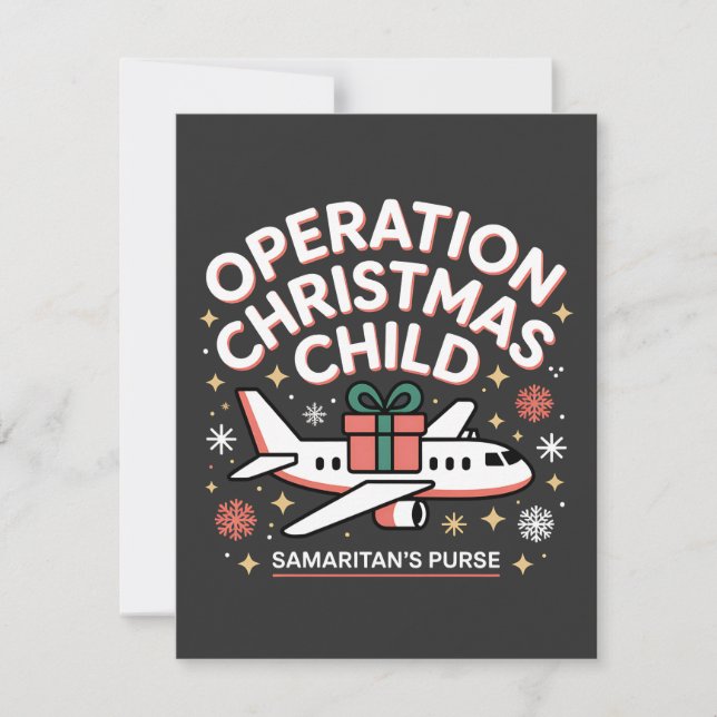 Operation Christmas Child Samaritan Purse  Thank You Card (Front)