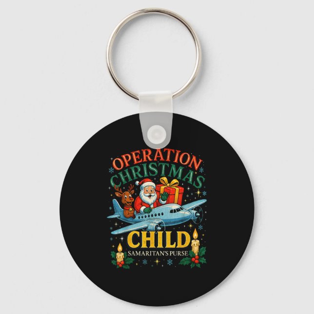 Operation Christmas Child Samaritan’s Purse Xmas D Keychain (Front)