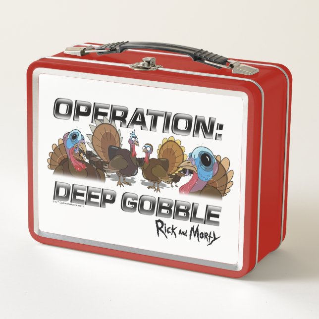 Operation: Deep Gobble Metal Lunch Box (Front)