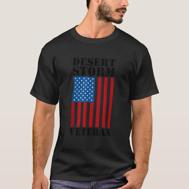 Operation Desert Storm Military Gulf War Veteran T T-Shirt (Front)