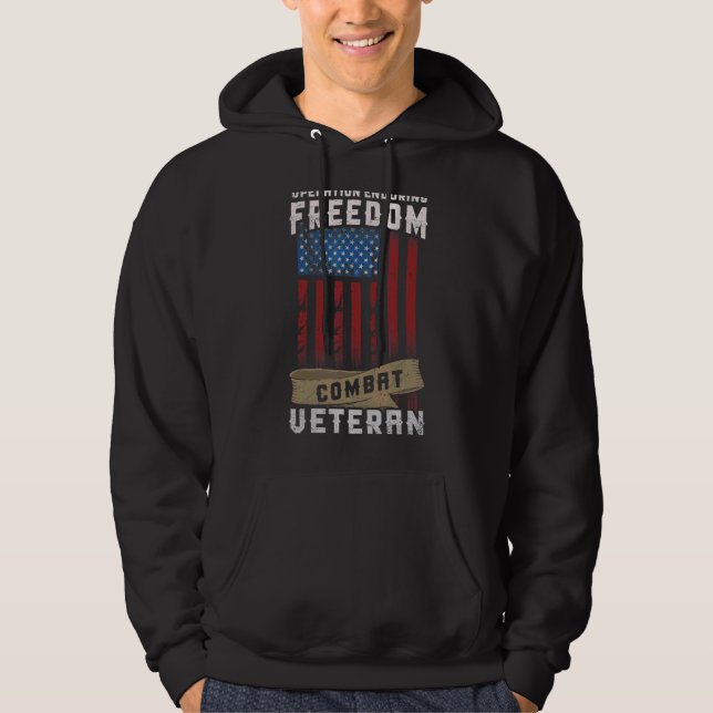 Operation Enduring Freedom Combat Veteran Hoodie (Front)