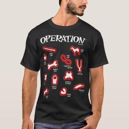 Operation Game Pieces T_Shirt