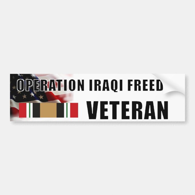 OPERATION iRAQI FREEDOM Bumper Sticker (Front)