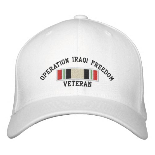 Operation Iraqi Freedom Veteran Embroidered Baseball Hat