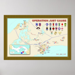 Operation Just Cause Map Poster