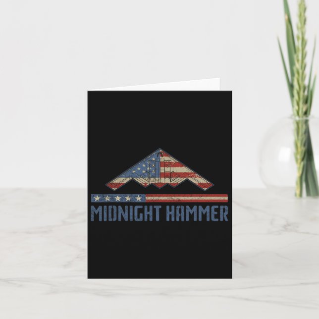 Operation Midnight Hammer - Usa Flag Midnight Hamm Card (Front)