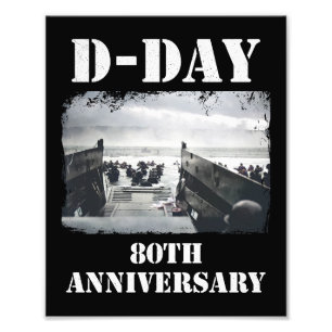 Operation Overlord 1944 D-Day 2024 Normandy Photo Print