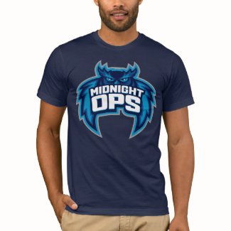 Operation: Recall Midnight Ops blue logo shirt