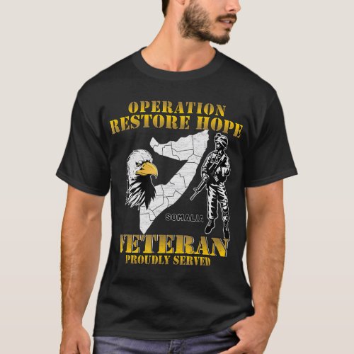 Operation Restore Hope Somalia ORH Veteran Vintage T_Shirt