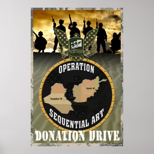 Operation Sequential Art Donation Drive Poster
