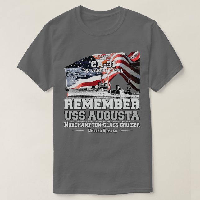 Operation Torch USS AUGUSTA Flagship T-Shirt (Design Front)