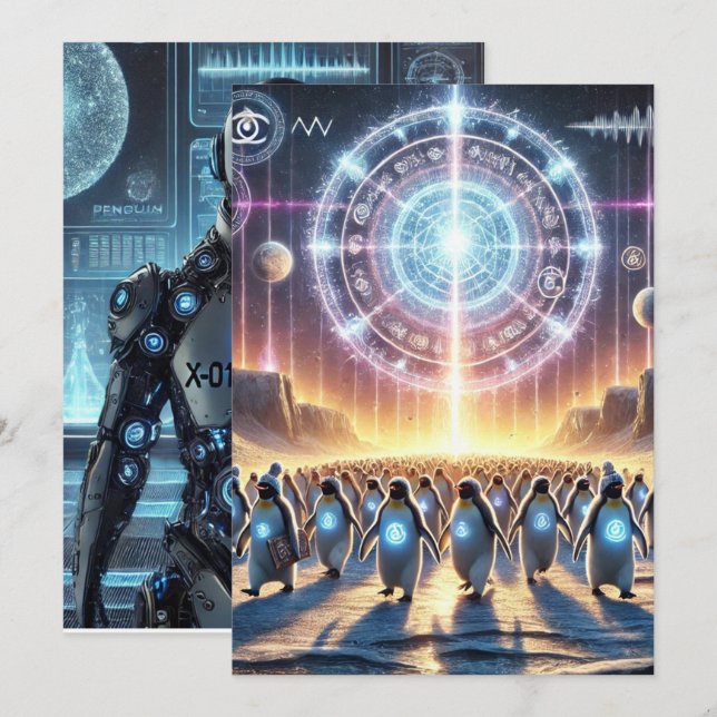 Operation: Waddle Woke – Classified Penguin Resist Invitation (Front/Back)