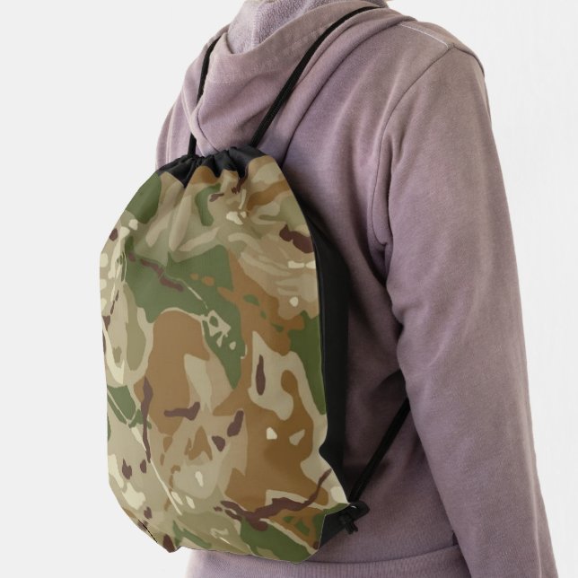 Operational Military Camouflage Pattern Drawstring Bag (Insitu)