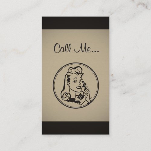 Operator Call Me Business Card