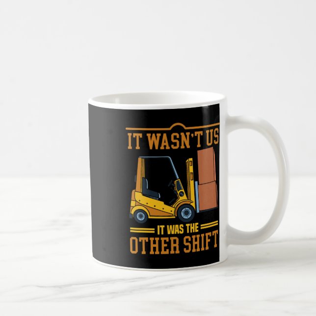 Operator Forklift Driver Fathers Day Funny Forklif Coffee Mug (Right)