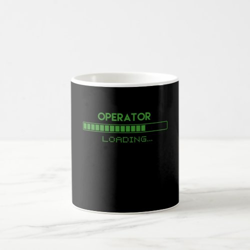 Operator Loading Coffee Mug