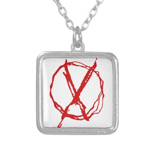 Operator Symbol Silver Plated Necklace