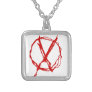 Operator Symbol Silver Plated Necklace