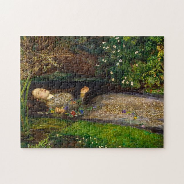 Ophelia, 1851 by John Everett Millais Jigsaw Puzzle (Horizontal)